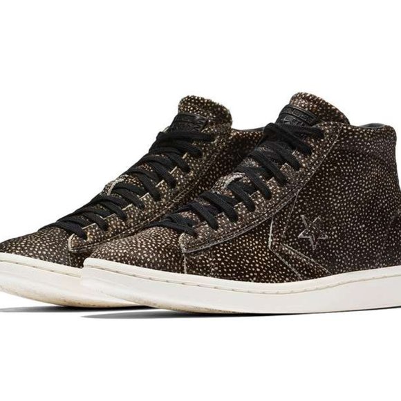 NIB Converse Pro Leather LP Mid Pony Hair Dyed Cal - Picture 3 of 8